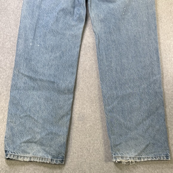 Carhartt B160 DST‎ Relaxed Fit Jeans 40x34 Light Wash Distressed Workwear - Picture 11 of 11